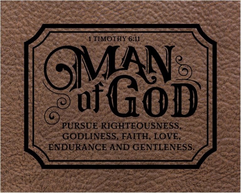 Empowered Fatherhood with Man of God Scripture Art Print